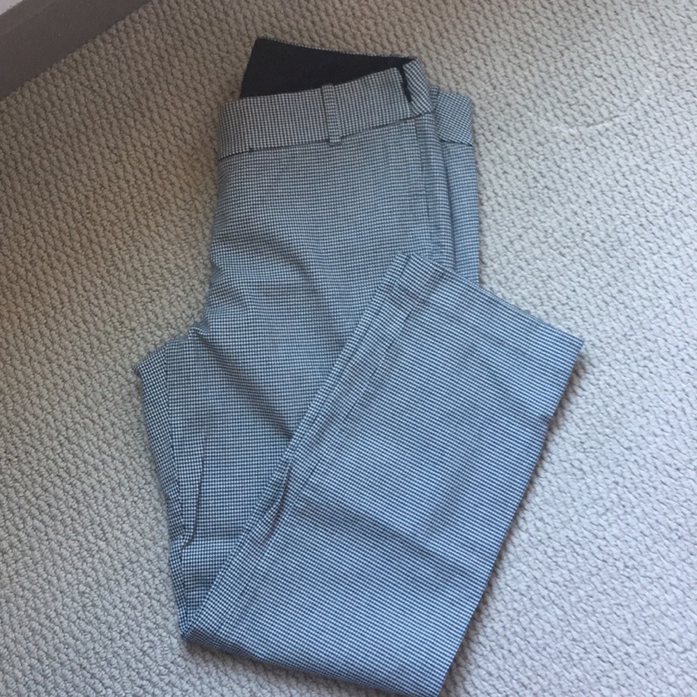 NWOT Gingham ankle cropped pixie pants